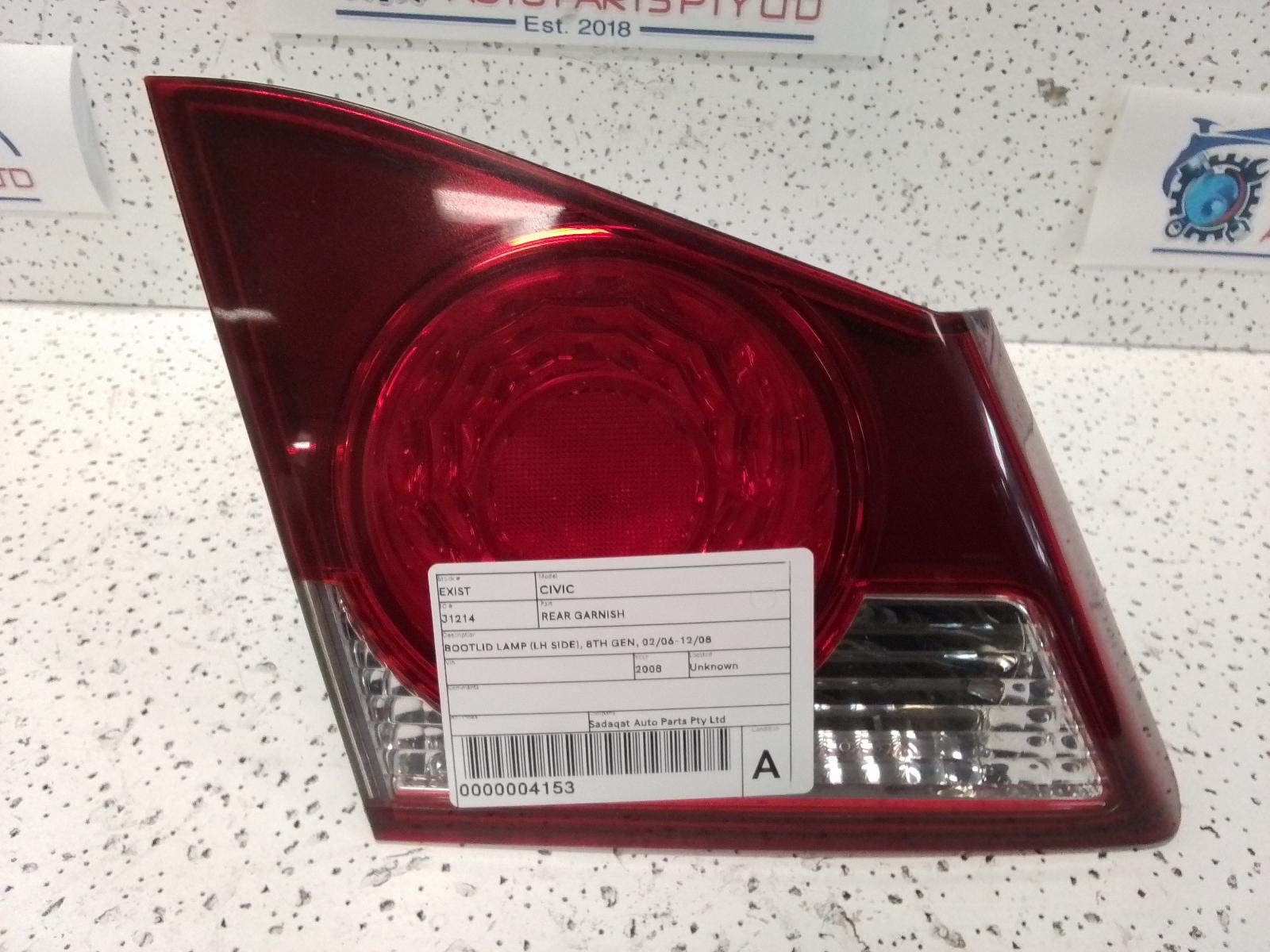 View Auto part Rear Garnish Honda Civic 2008