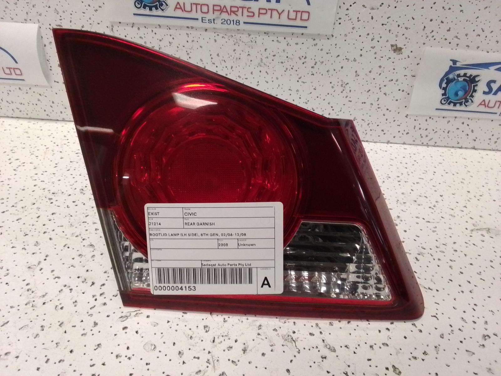 View Auto part Rear Garnish Honda Civic 2008