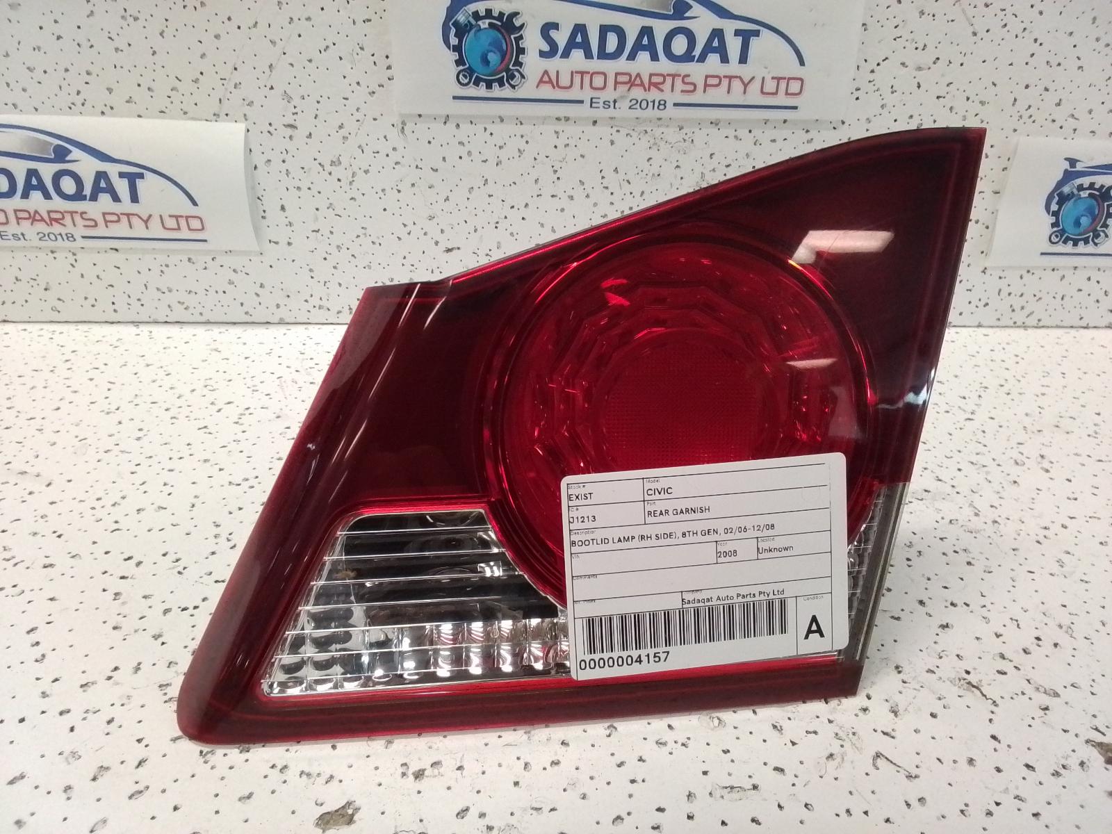 View Auto part Rear Garnish Honda Civic 2008