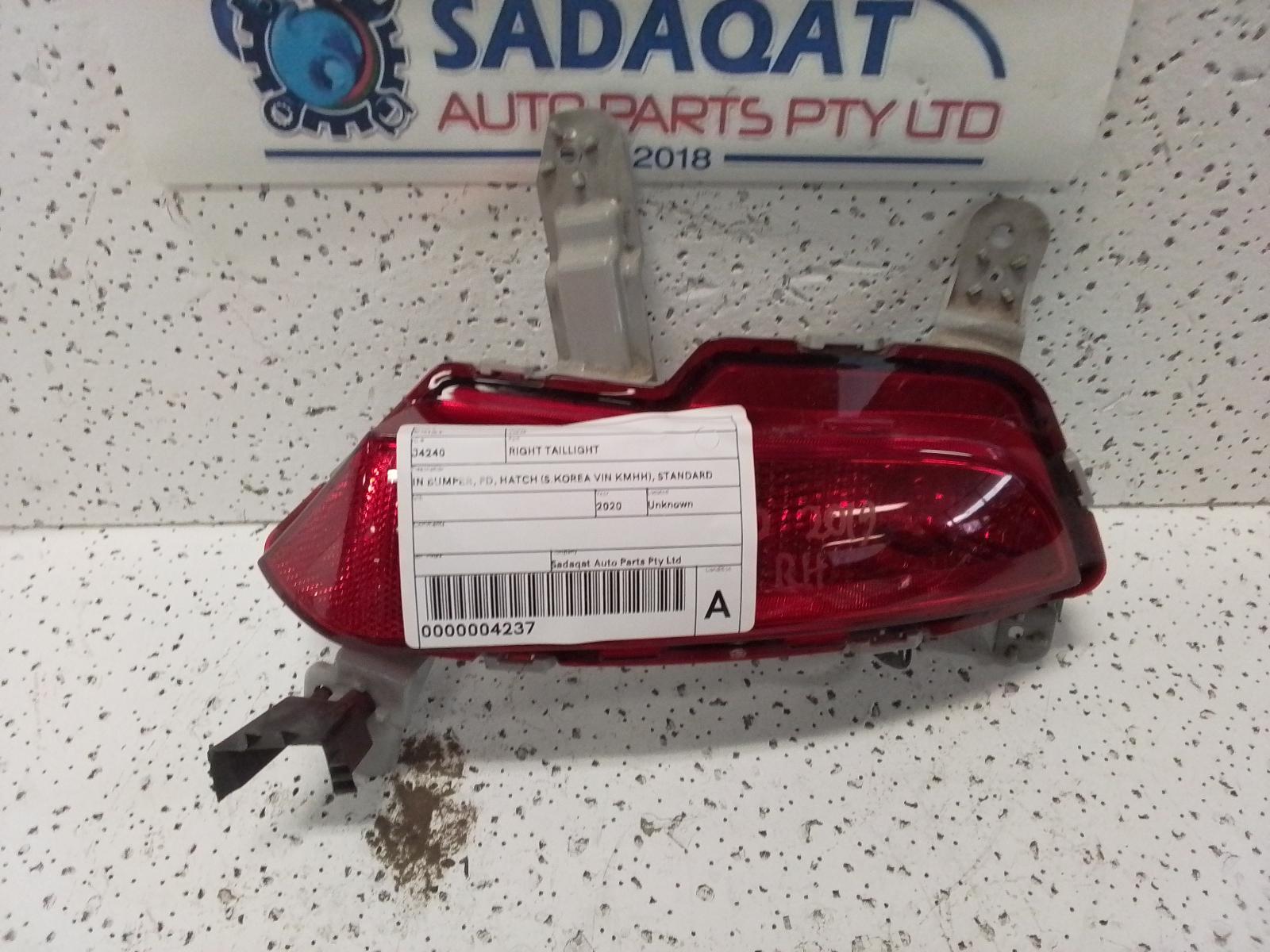 View Auto part Right Taillight Hyundai I30 2020