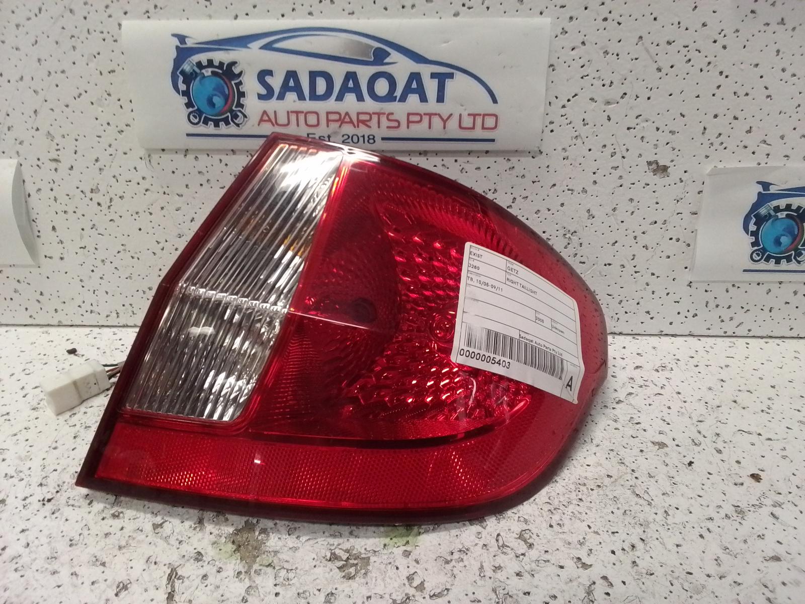 2008 Hyundai Getz Right Taillight View Auto part Right Taillight Hyundai Getz 2008