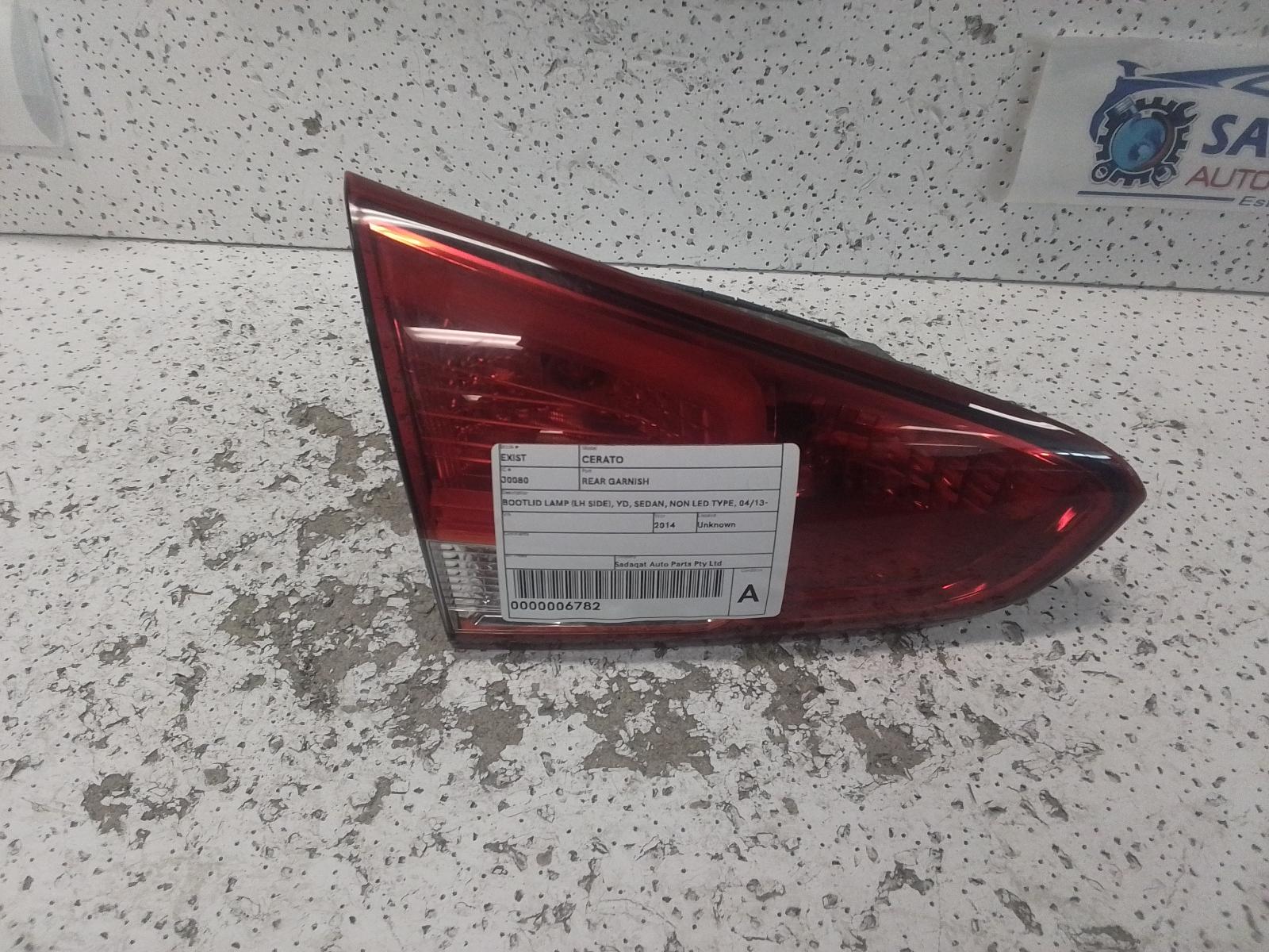 2014 Kia Cerato Rear Garnish View Auto part Rear Garnish Kia Cerato 2014