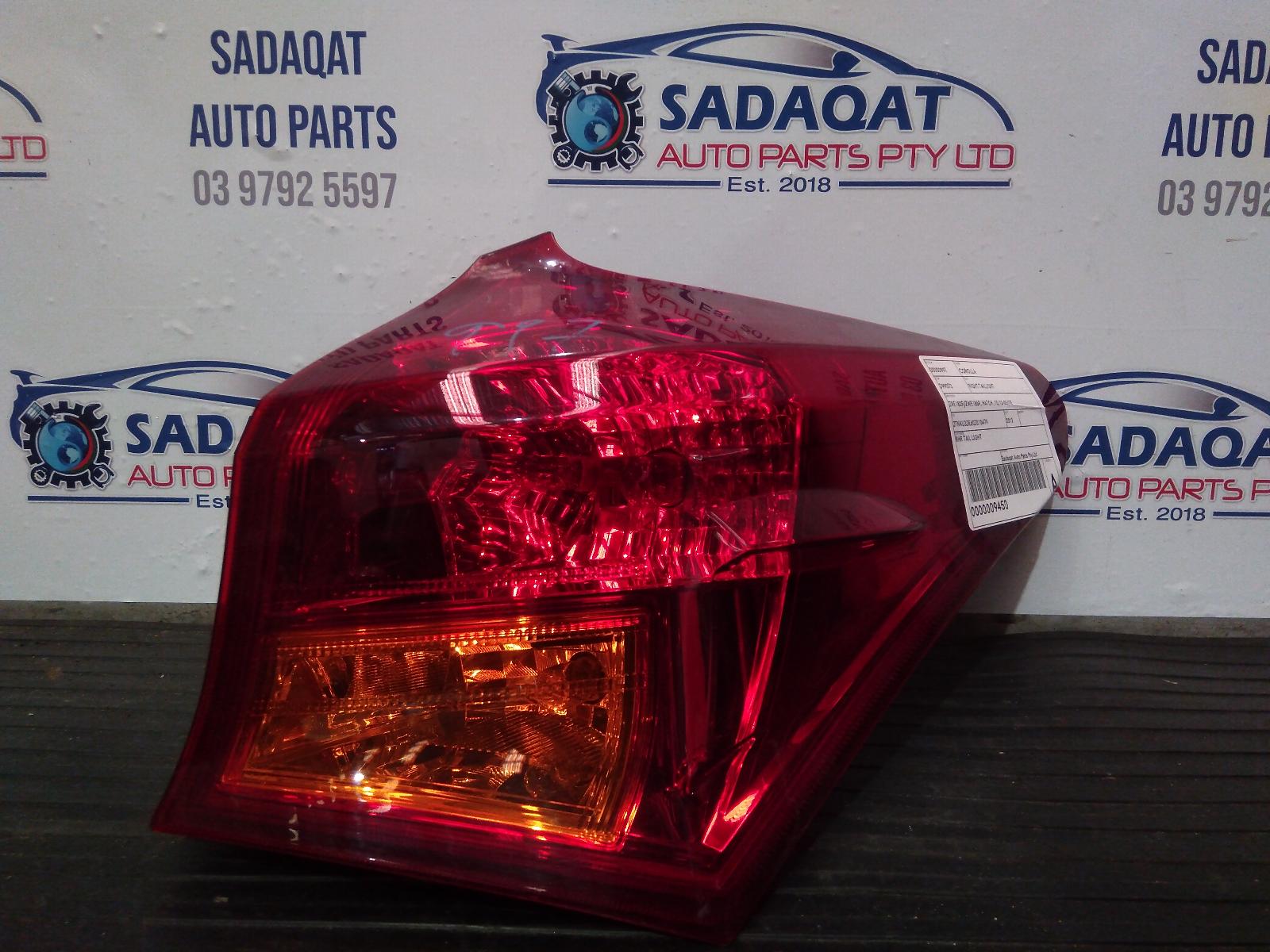 View Auto part Right Taillight Toyota Corolla 2012