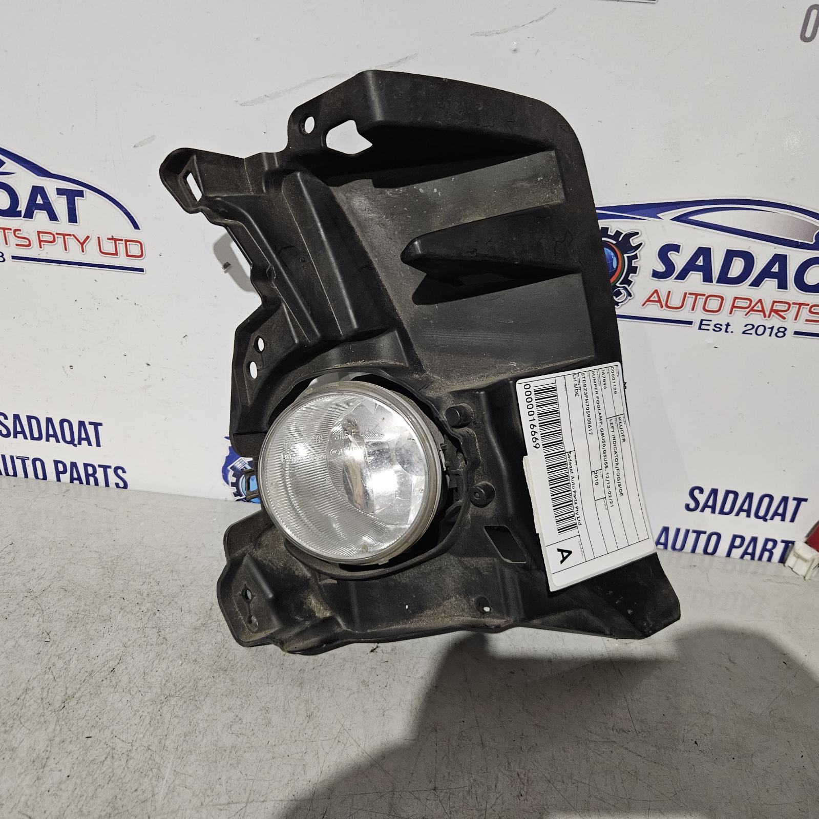 2018 Toyota Kluger Left Indicator/Fog/Side View Auto part Left Indicator/Fog/Side Toyota Kluger 2018