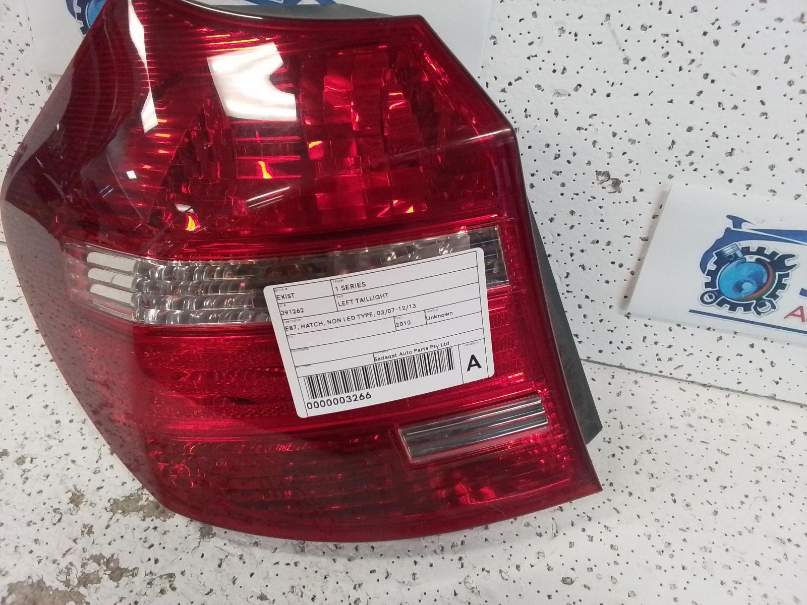 2010 Bmw 1 Series Left Taillight View Auto part Left Taillight Bmw 1 Series 2010